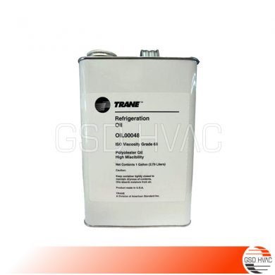 Trane OIL0048E Oil; Refrigeration Lubricant, R134a/R407C, Ester